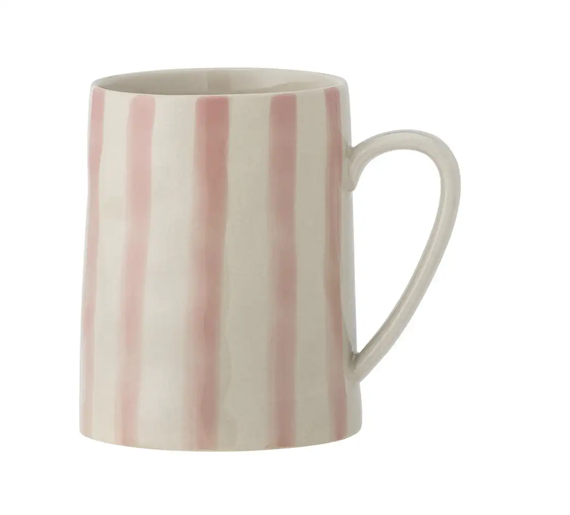 Mug en céramique à rayures - Bloomingville