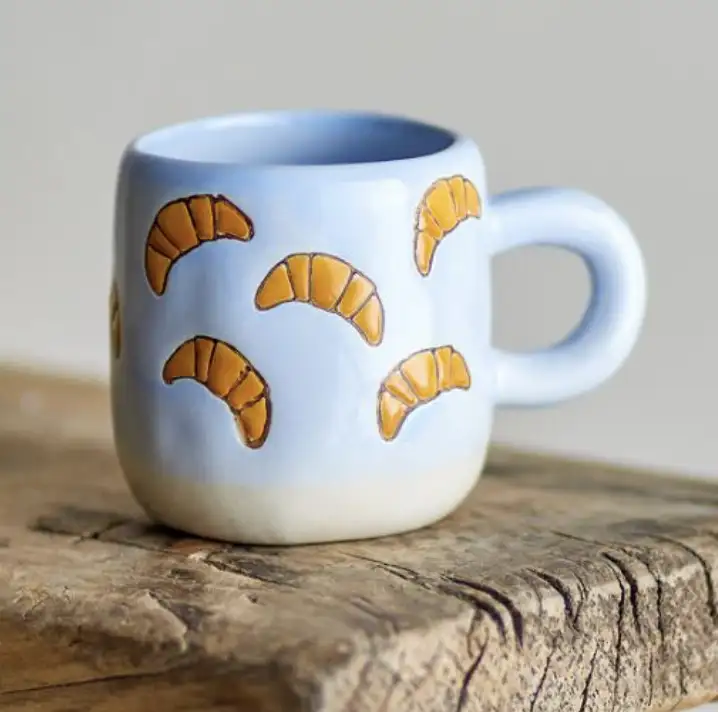 Tasse à café croissant