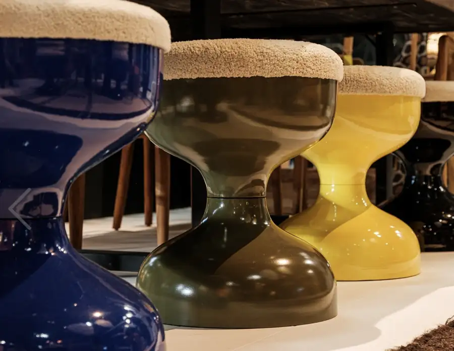 Stool Yellow rotatif