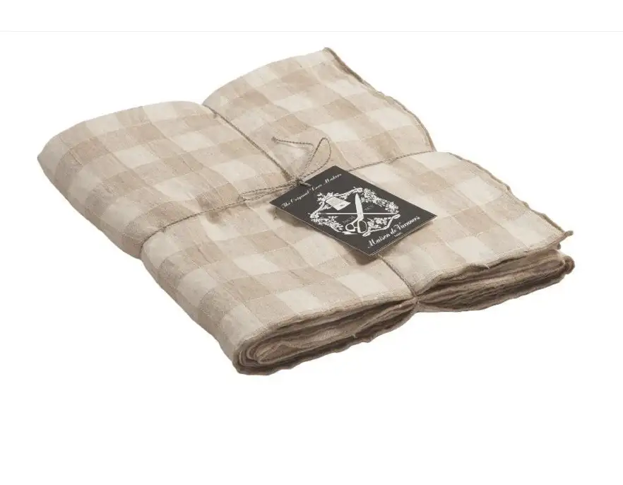 Nappe Vichy Vintage  crème