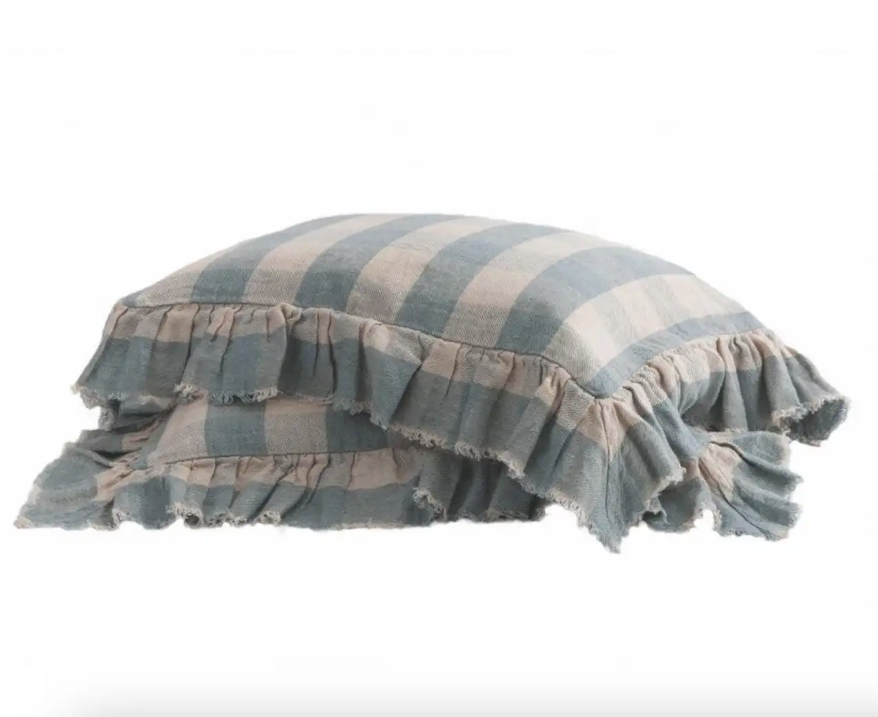 Coussin Vichy  Cottage à volants