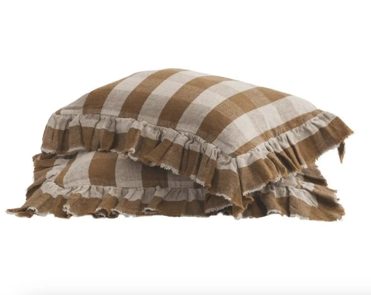 Coussin Vichy  Cottage à volants