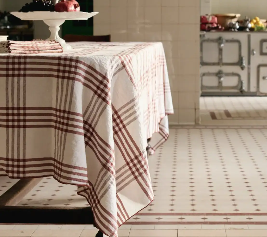 Nappe Toile Mimi Country Argile / Bourdon Argile
