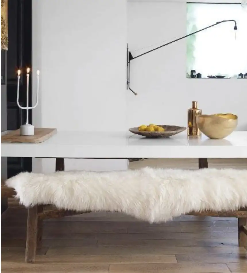 PEAU DE MOUTON ANGLAIS, BLANC