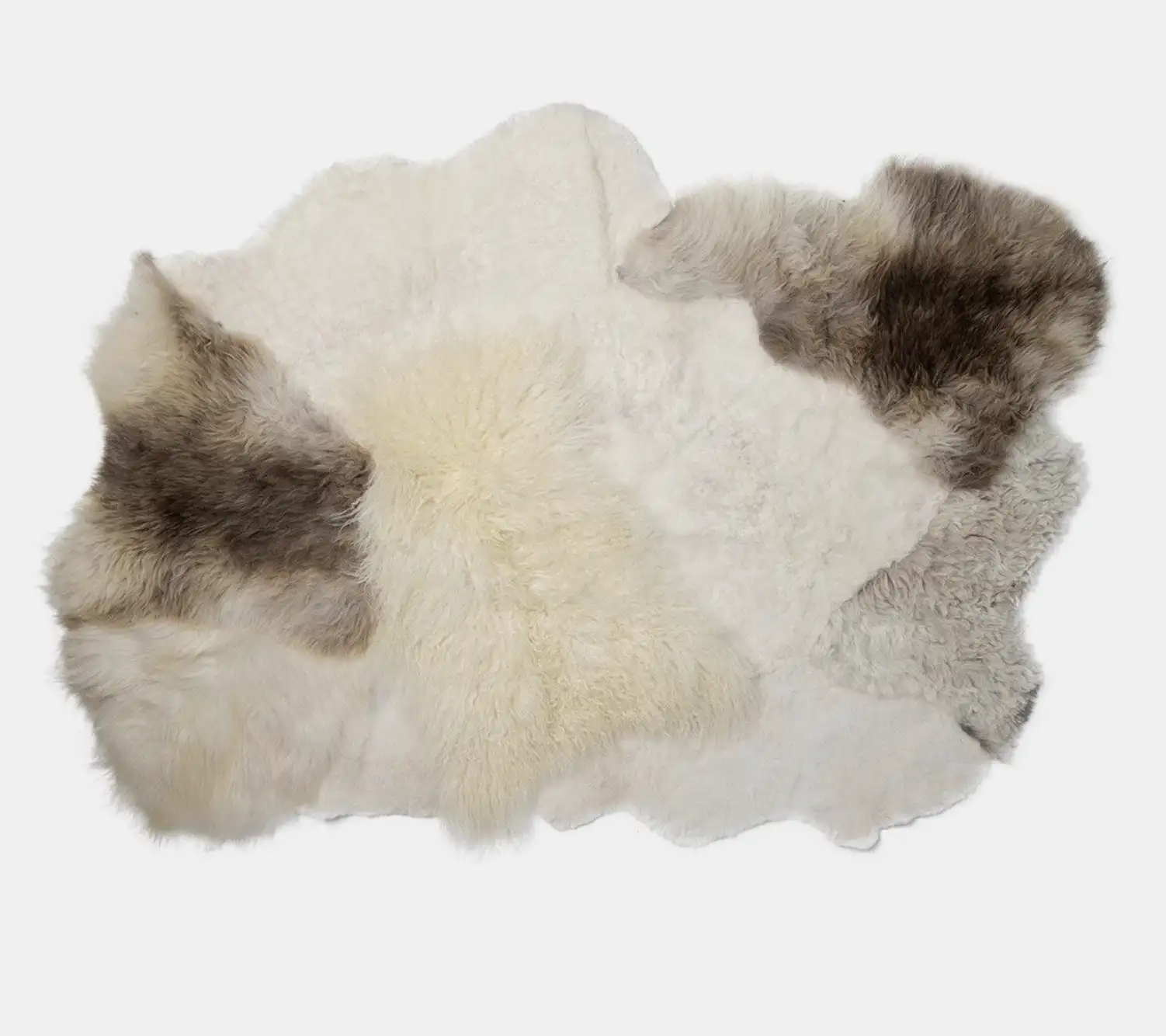 Tapis Design en peaux multi