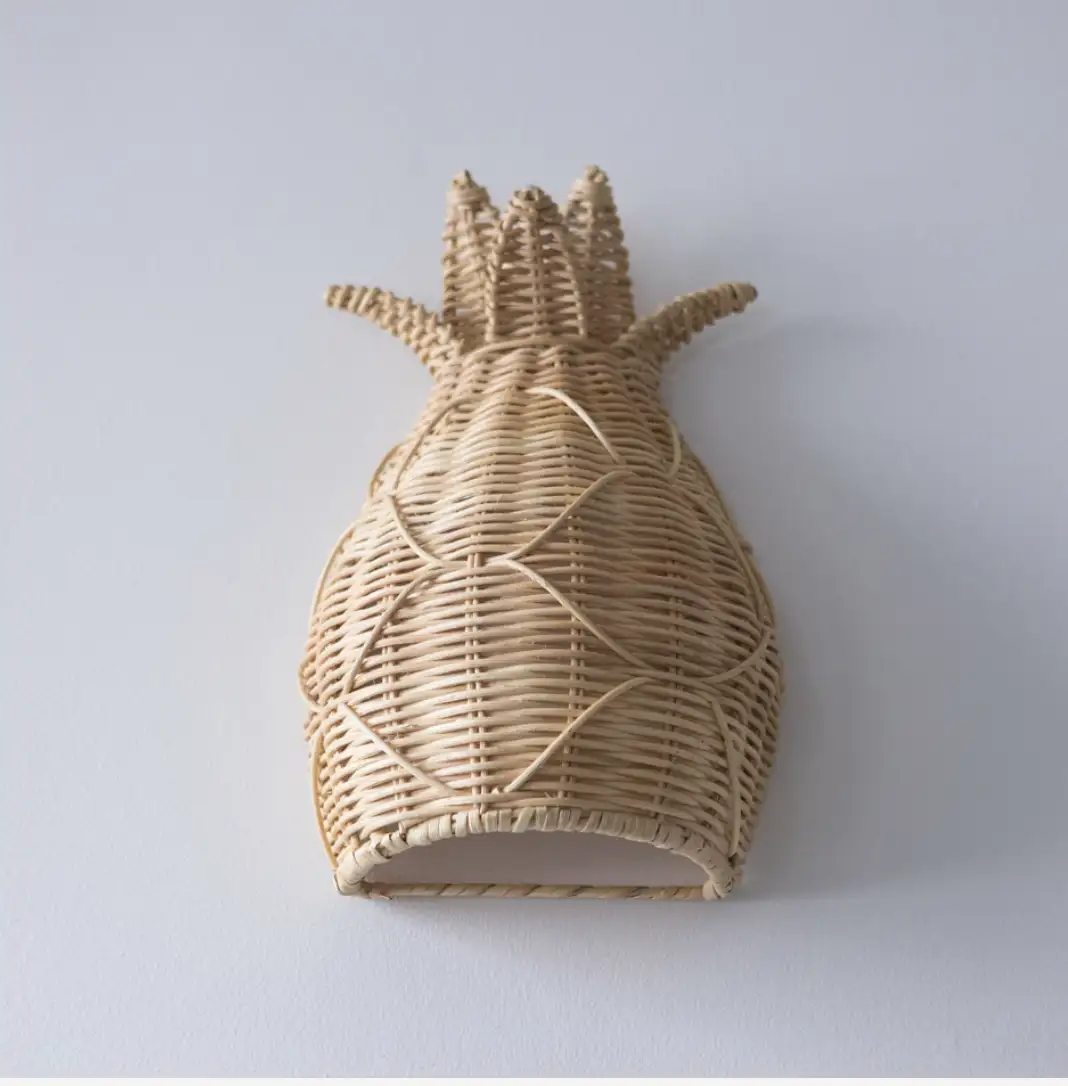 Applique en Rattan  Pineapple