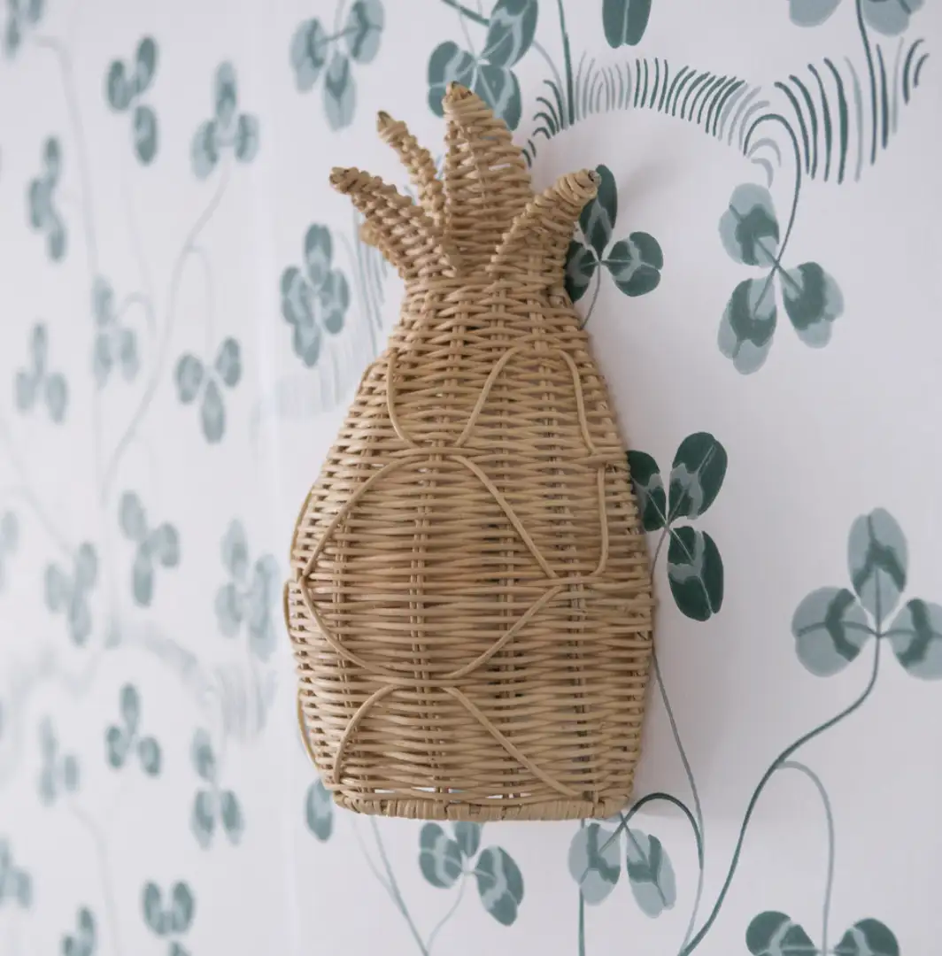 Applique en Rattan  Pineapple