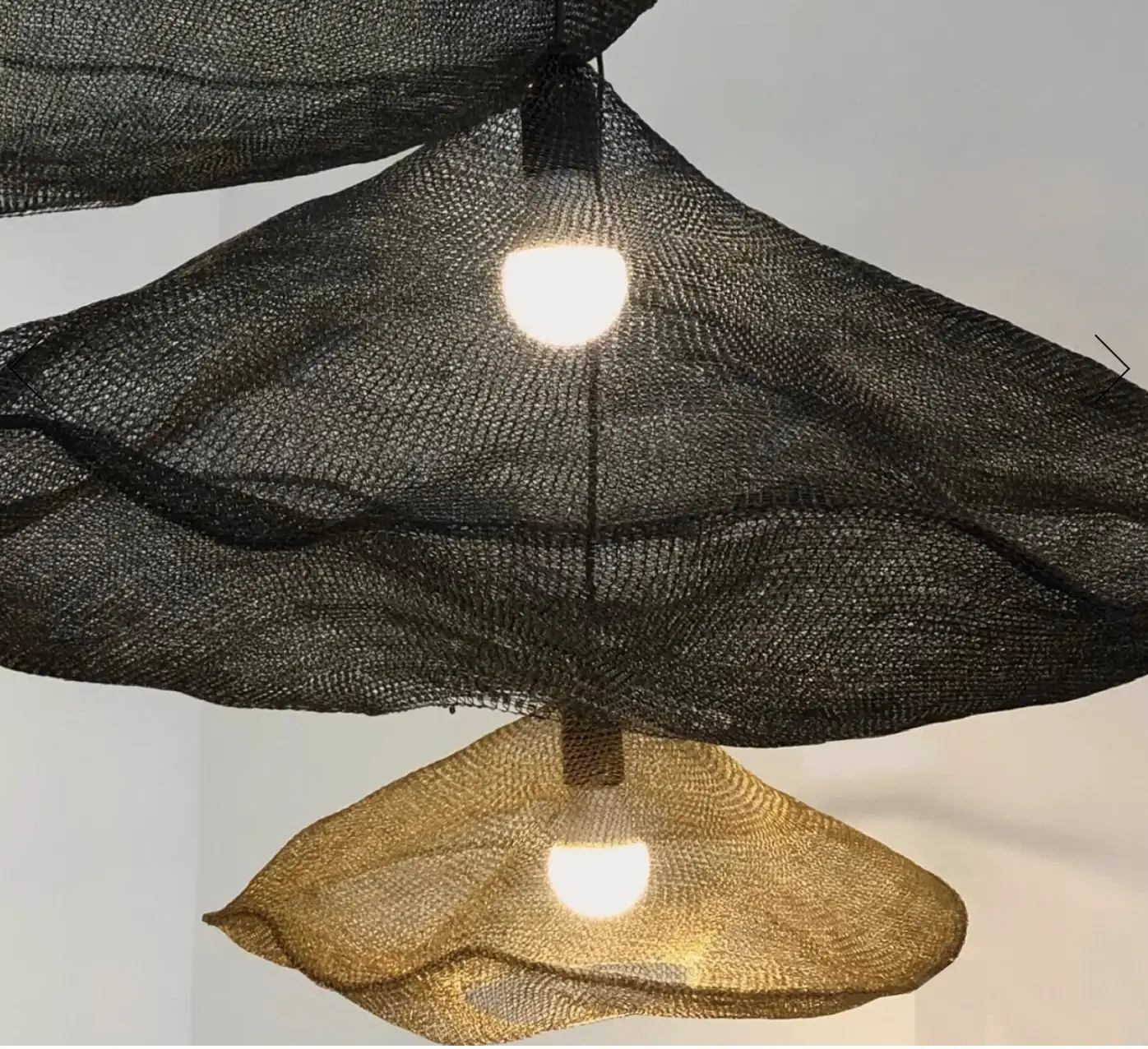 Suspension Nuage en maille laiton