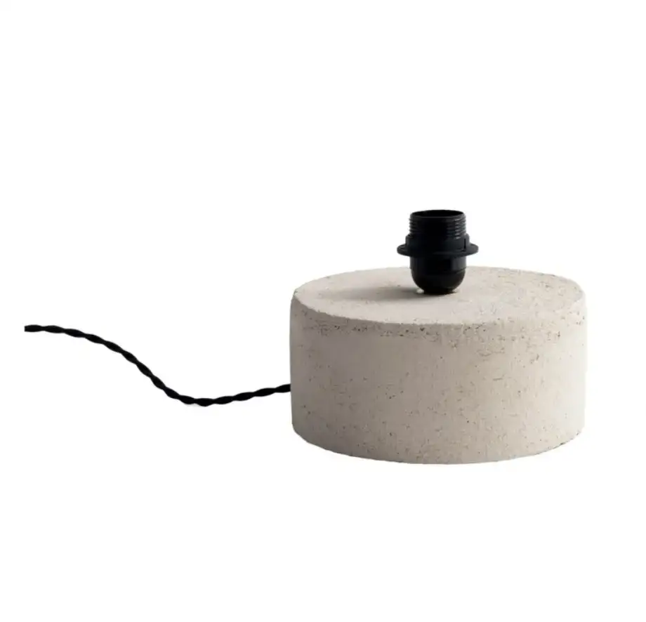 Lampe Kalé Laine Tissée Grès Blanc