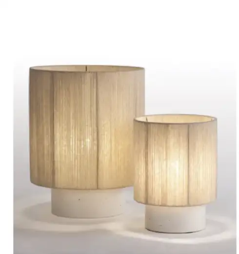 Lampe à poser Kalé laine tendue