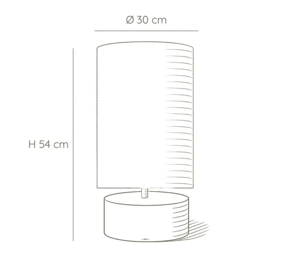 Lampe à poser MASA  Ø30 H54 cm