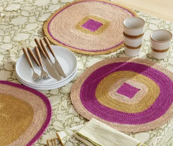 Set de table Mada - Rose Fuchsia