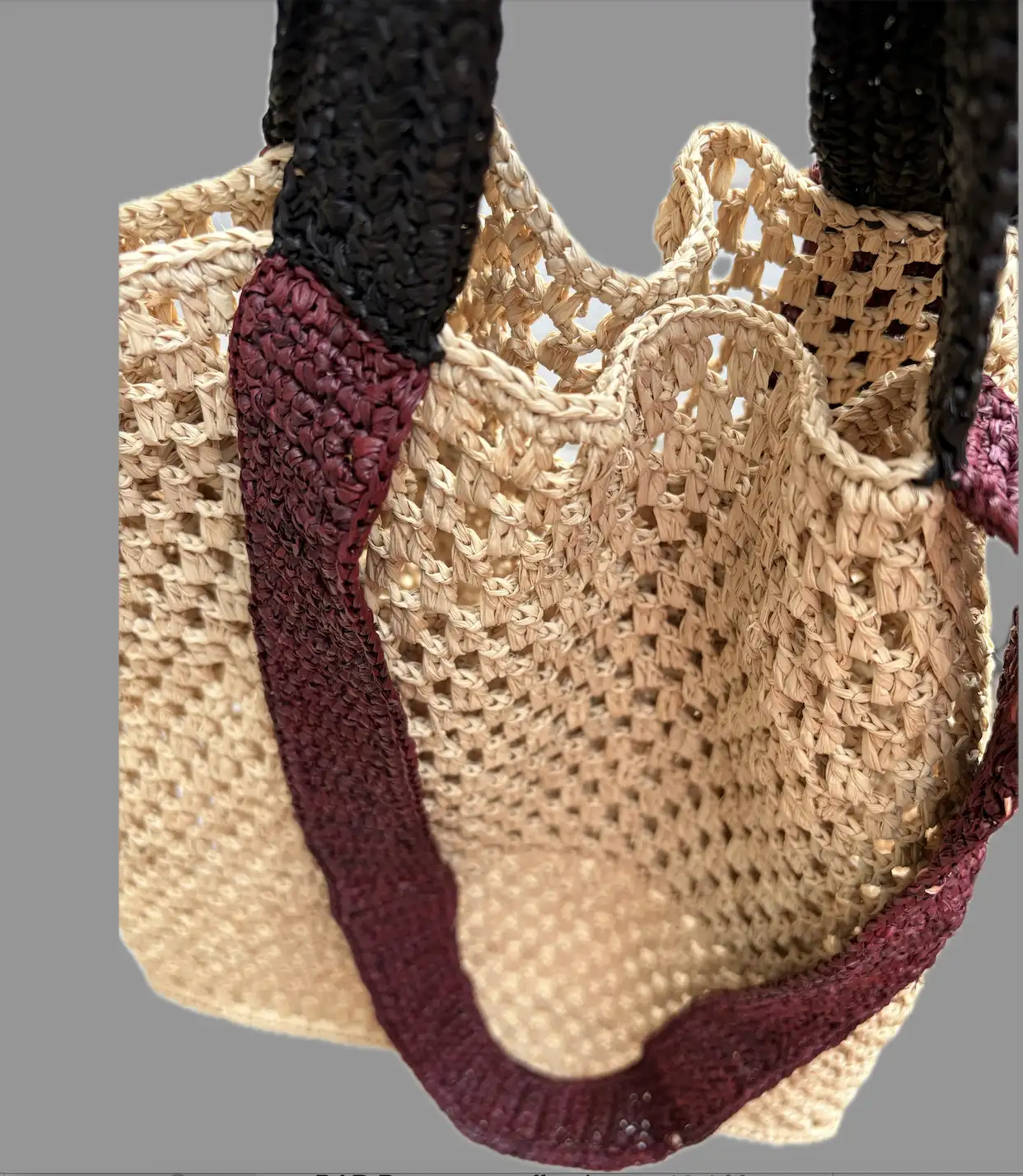 CABA Crocheté Raphia Naturel