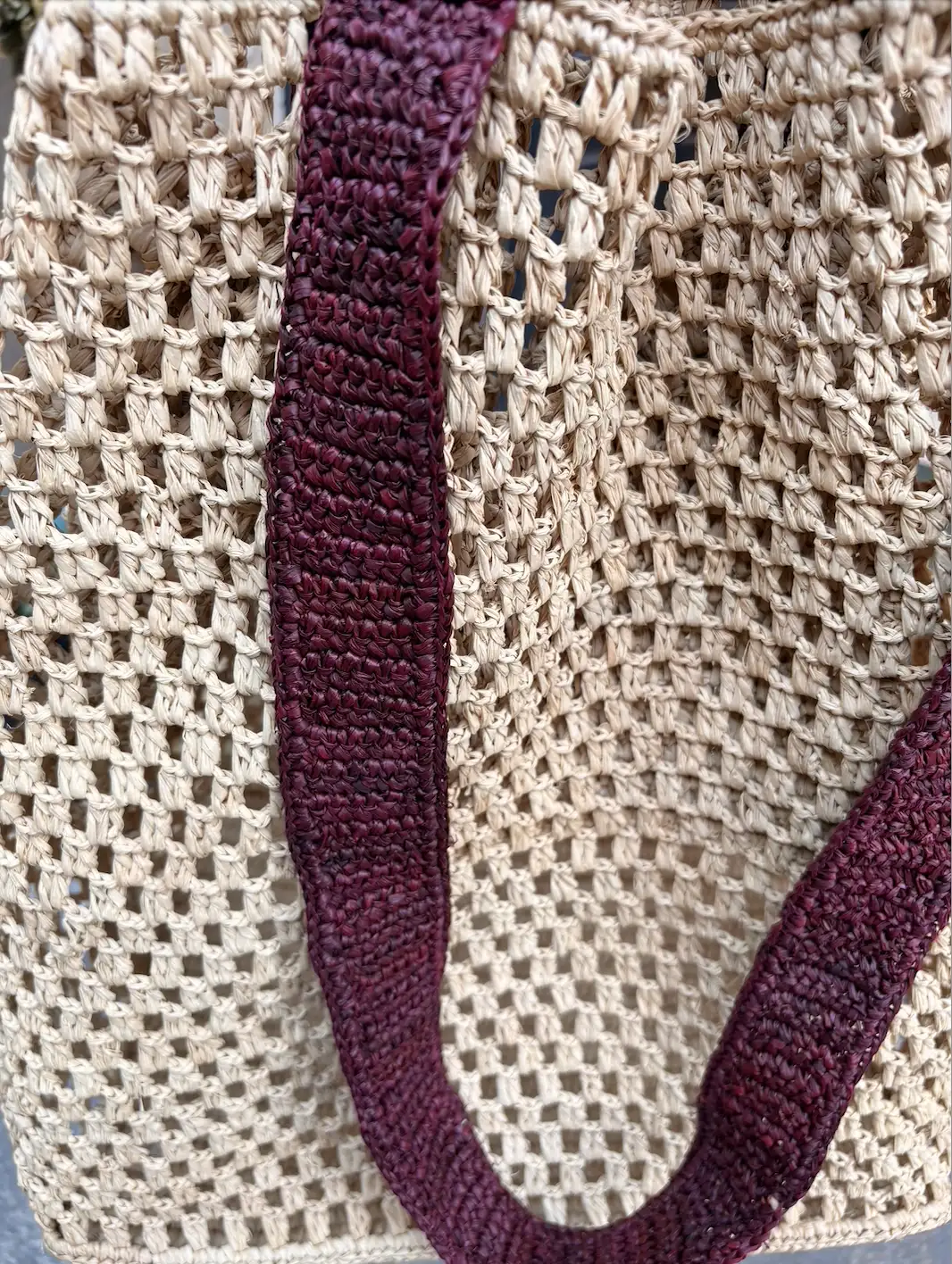 CABA Crocheté Raphia Naturel