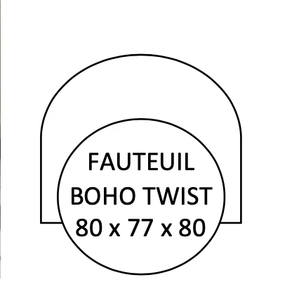 FAUTEUIL BOHO TWIST