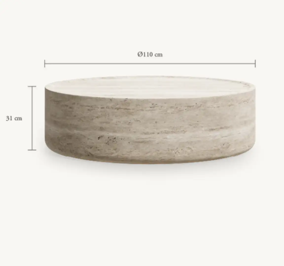 Table Basse Travertin