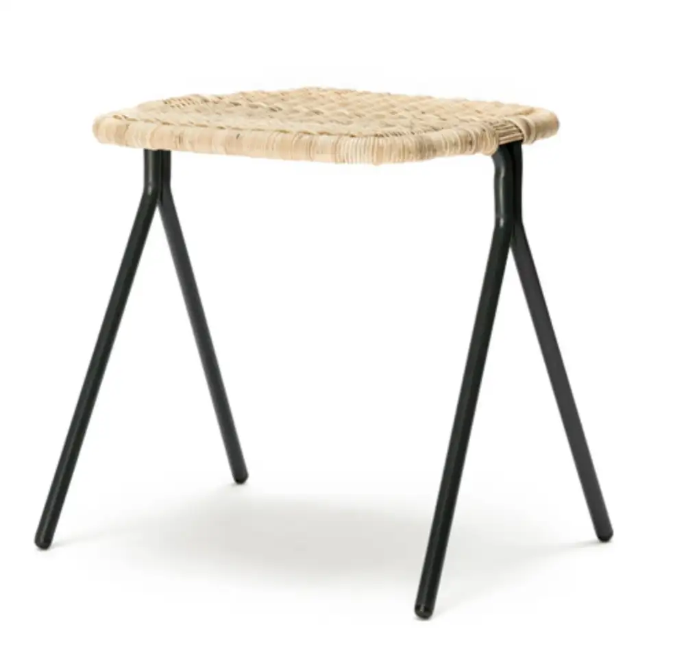 Tabouret Bas en Rattan