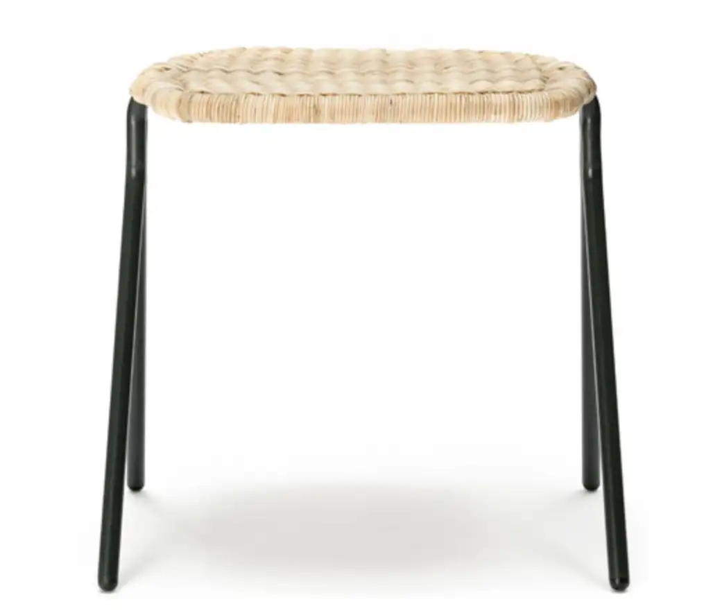 Tabouret Bas en Rattan