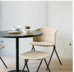 Tabouret Bas en Rattan