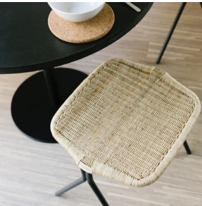 Tabouret Bas en Rattan