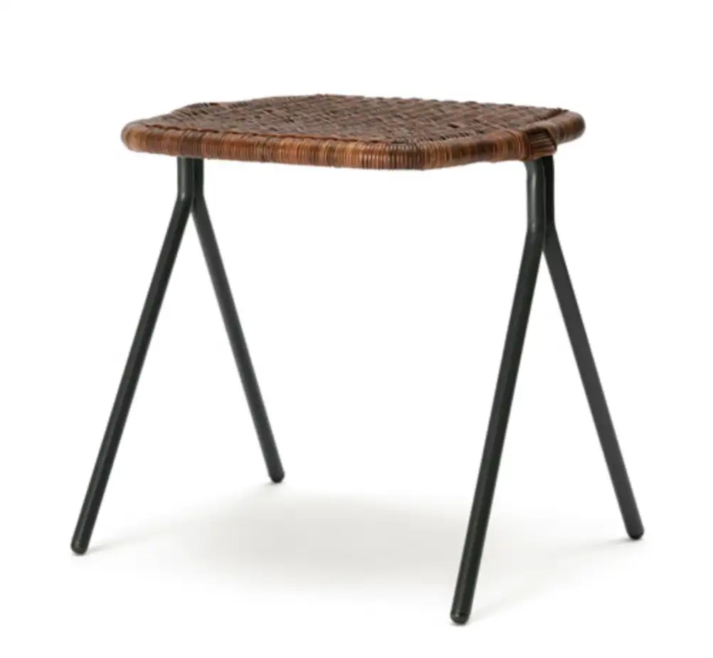 Tabouret Bas en Rattan