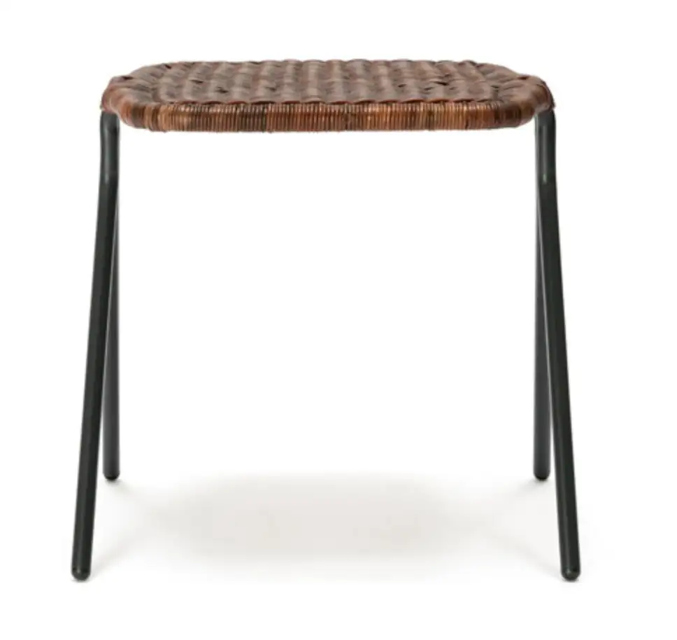 Tabouret Bas en Rattan