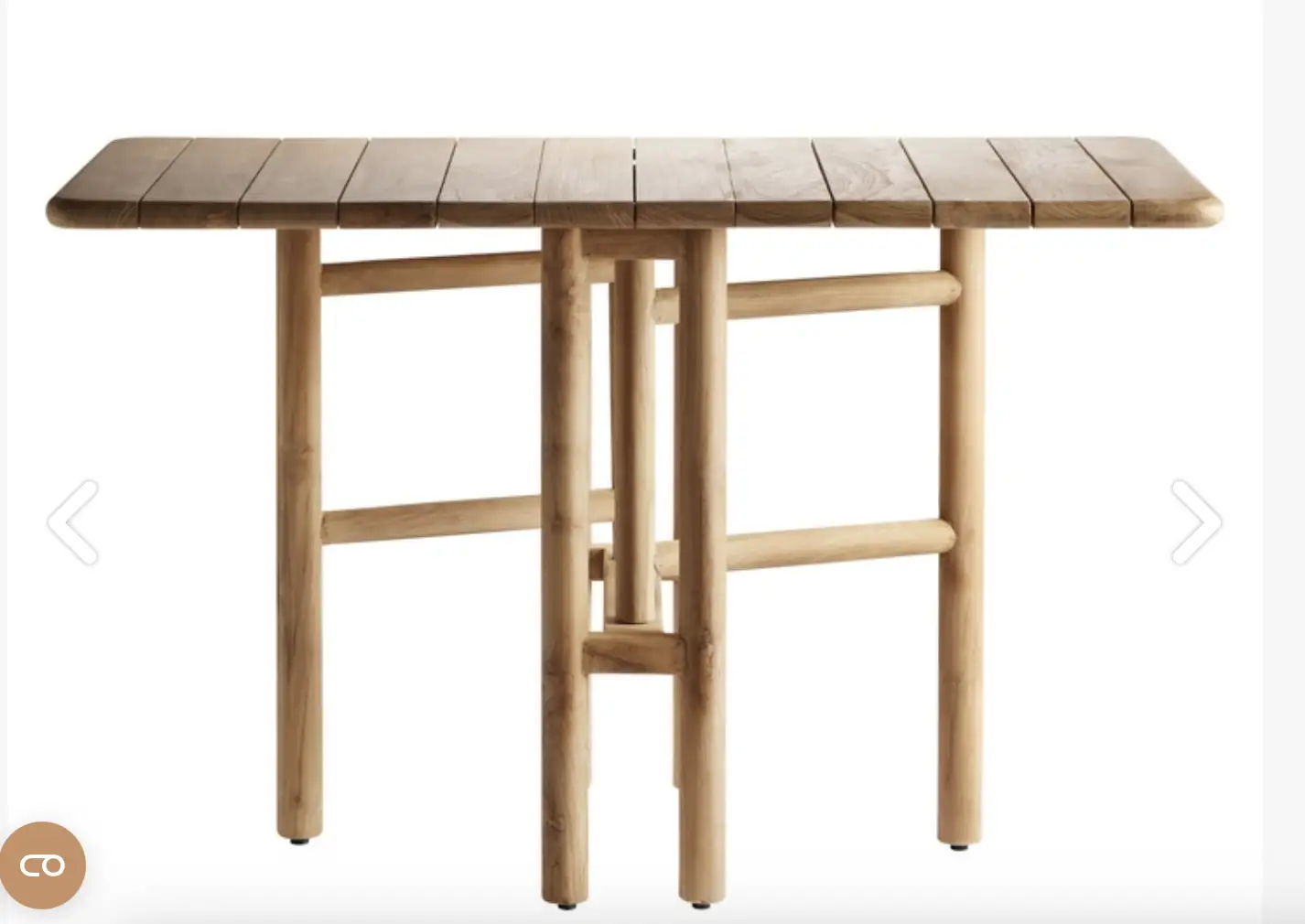 Table pliante en Teck Baru
