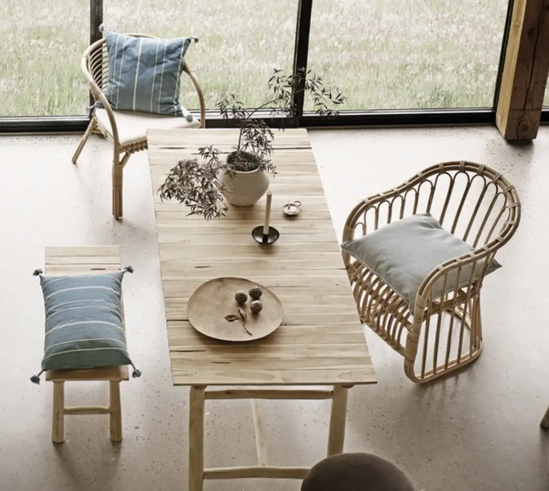 Table de repas Teck Nature