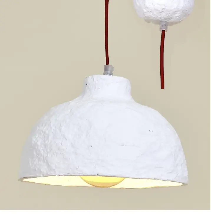 Suspension Papier mâché Bianca