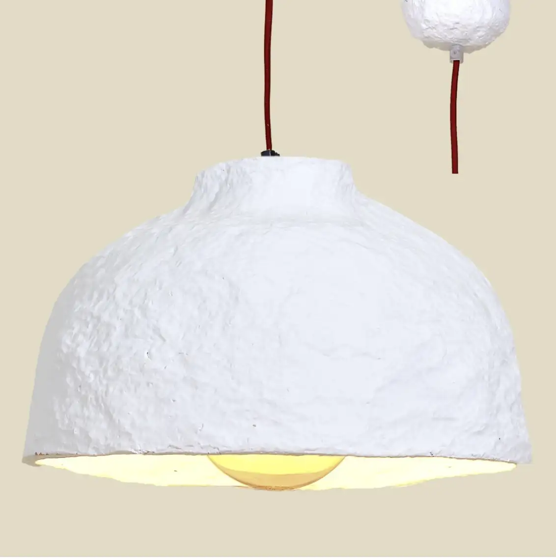 Suspension Papier mâché Bianca