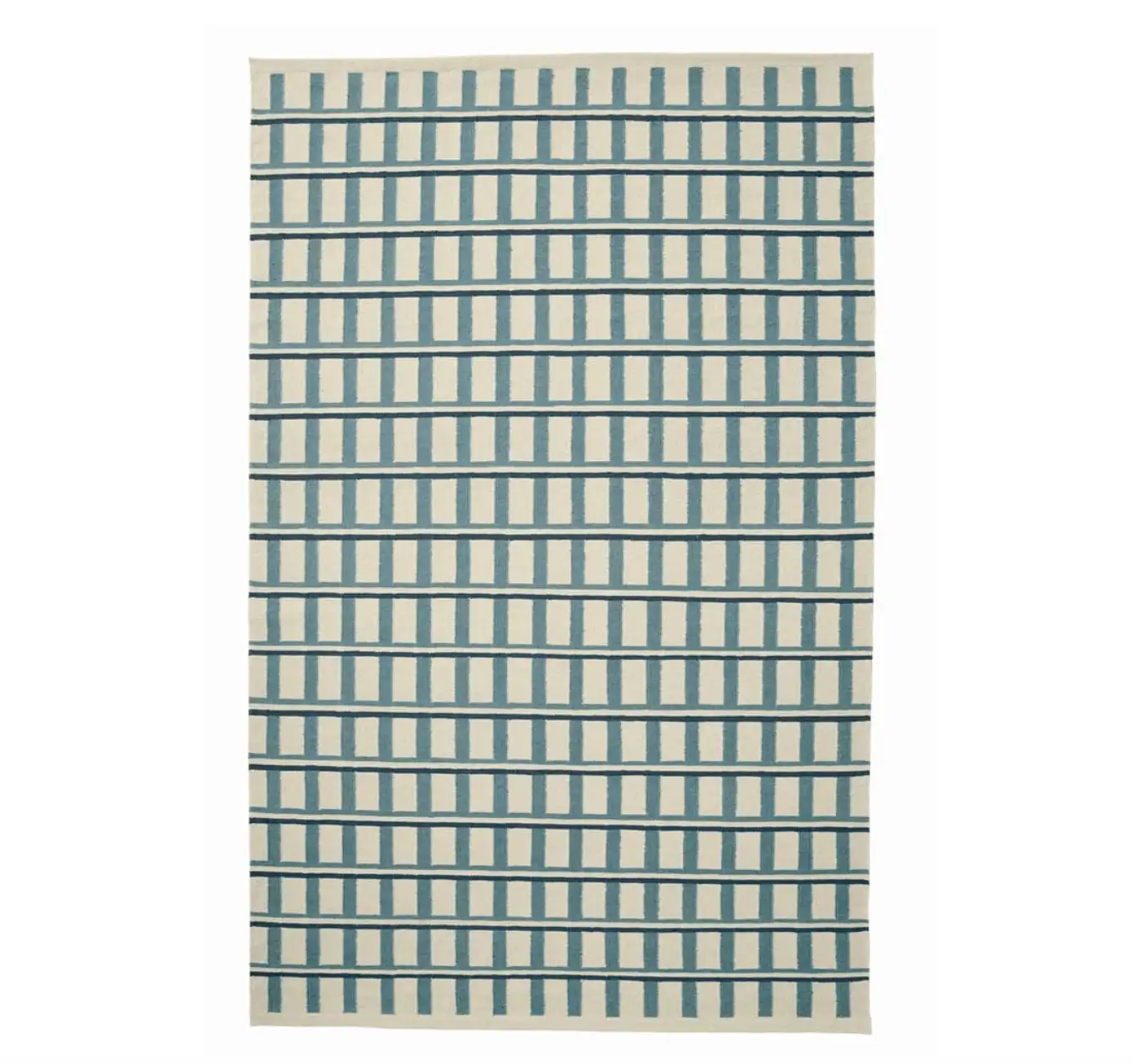 Tapis Dhurry  Mysore Blu / Dark Green