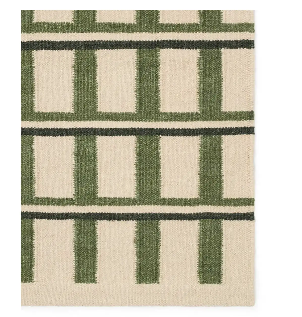 Tapis Dhurry  Mysore Blu / Dark Green