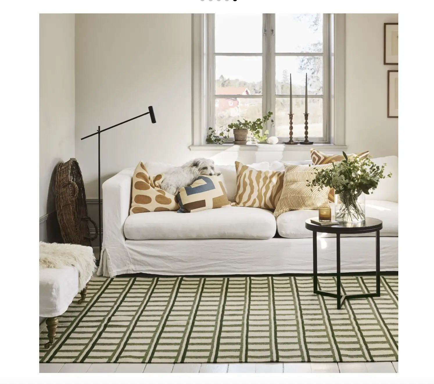Tapis Dhurry  Mysore Blu / Dark Green
