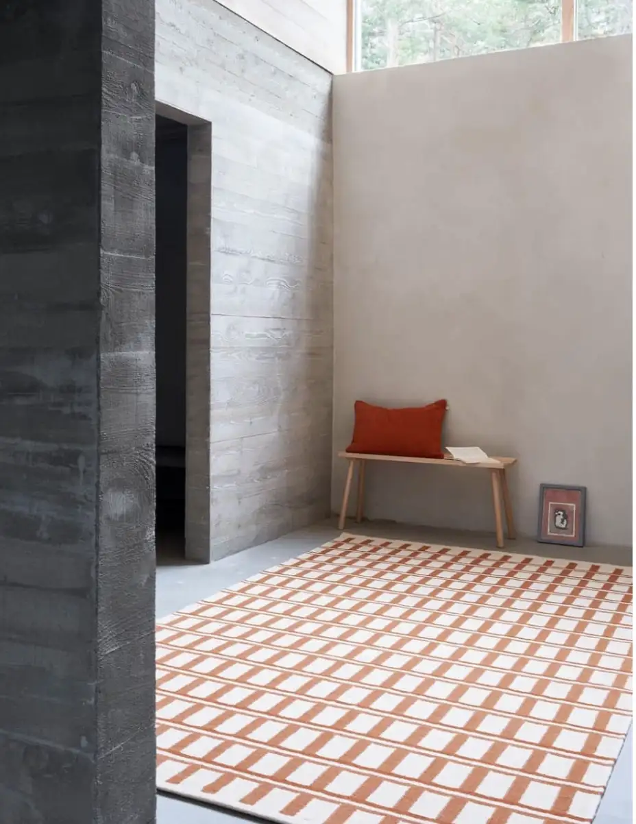 Tapis Dhurry Mysore Terra Laine / Coton