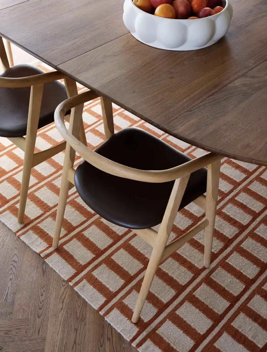 Tapis Dhurry Mysore Terra Laine / Coton