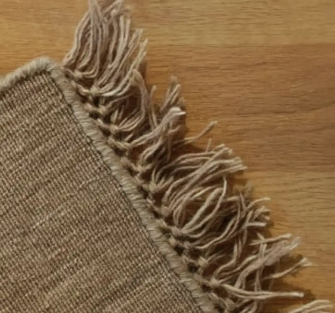 Tapis Nanda laine tissée Havane