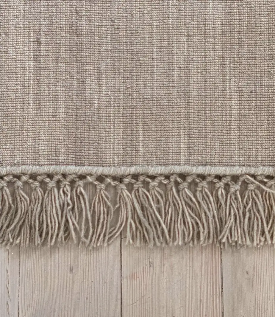 Tapis Nanda Laine Tissée mains Light beige
