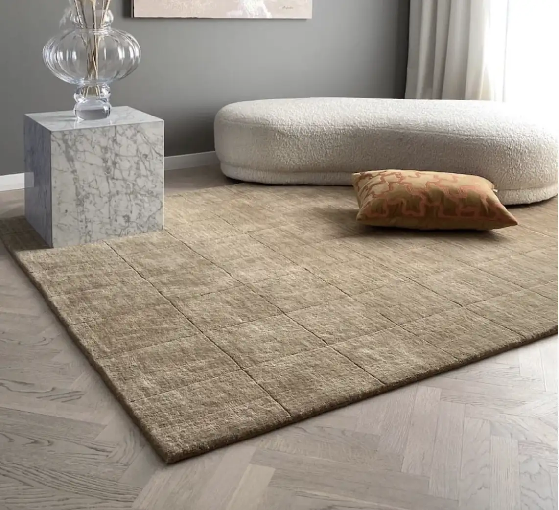 Tapis en laine Paris – Beige clair