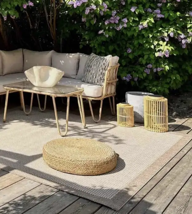 Tapis Outdoor Babar  Beige/Blanc cassé