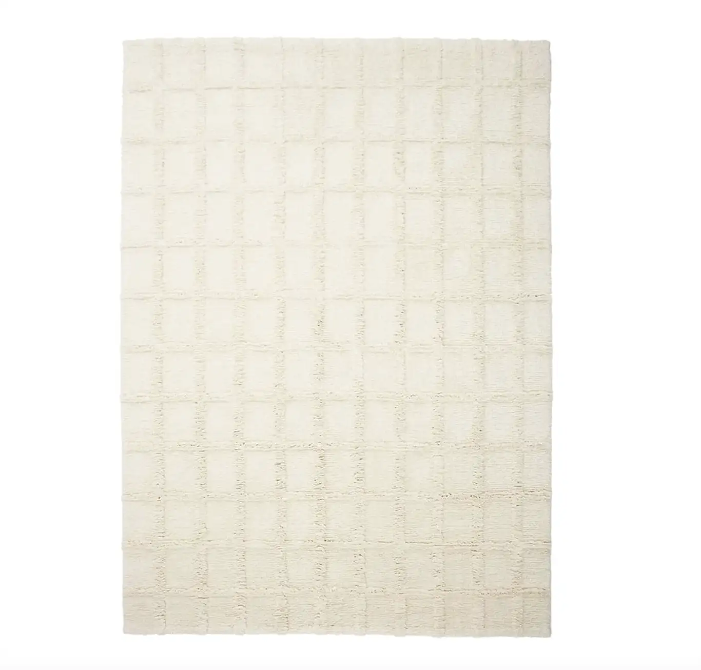 Tapis BOBO en laine traçable Naturel