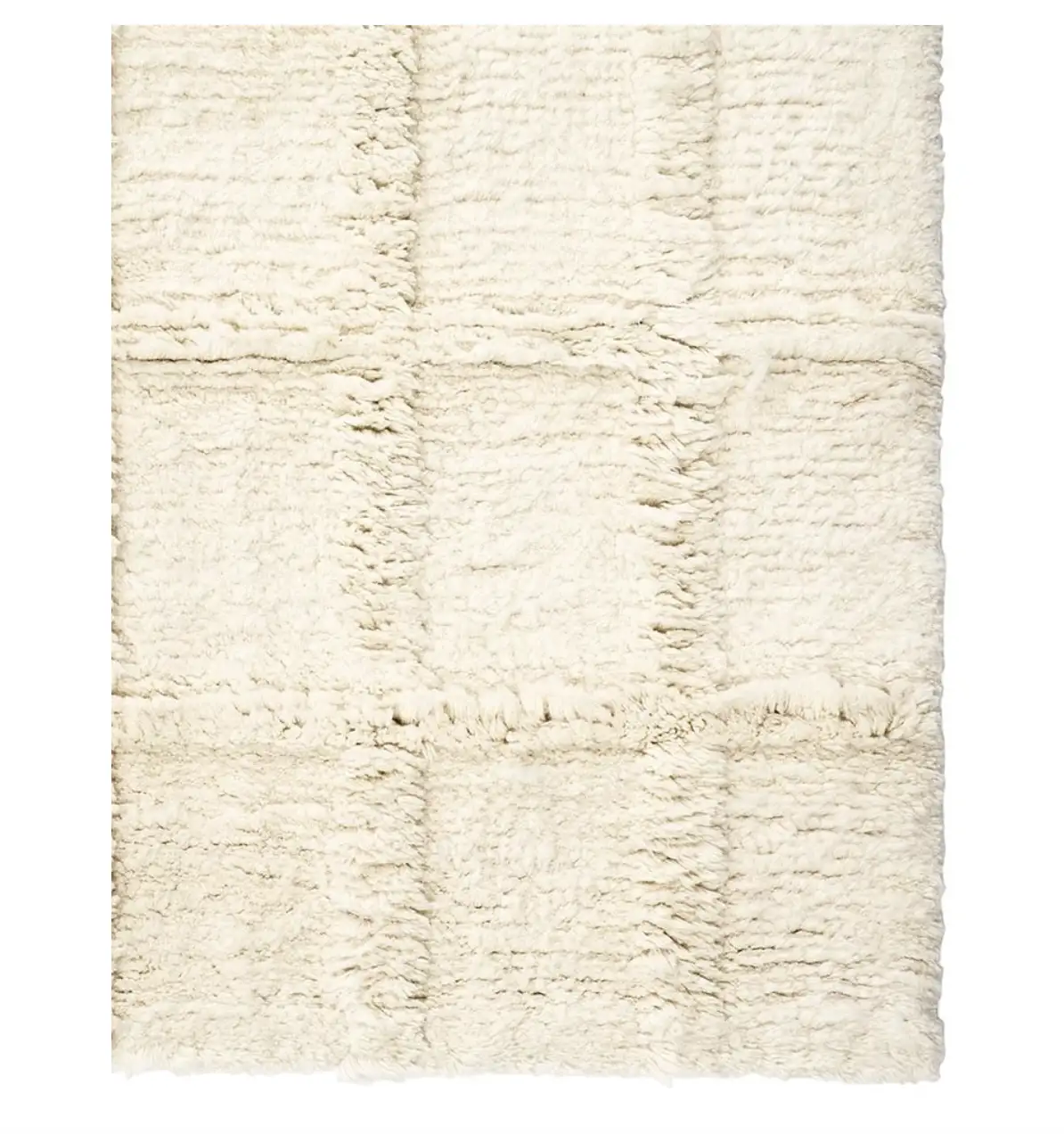 Tapis BOBO en laine traçable Naturel