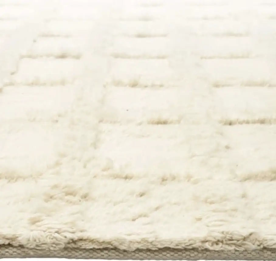 Tapis BOBO en laine traçable Naturel
