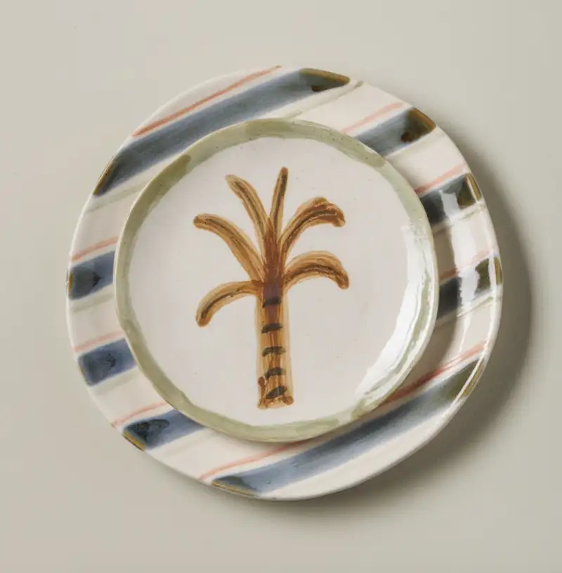 Assiettes Palm Arty Set de 4