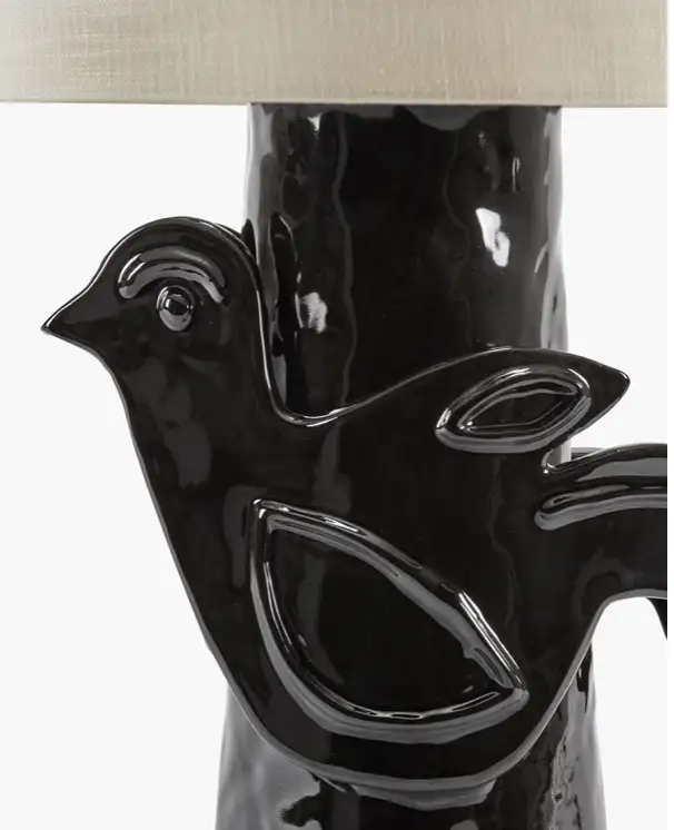 Lampe de table noir beige Paloma