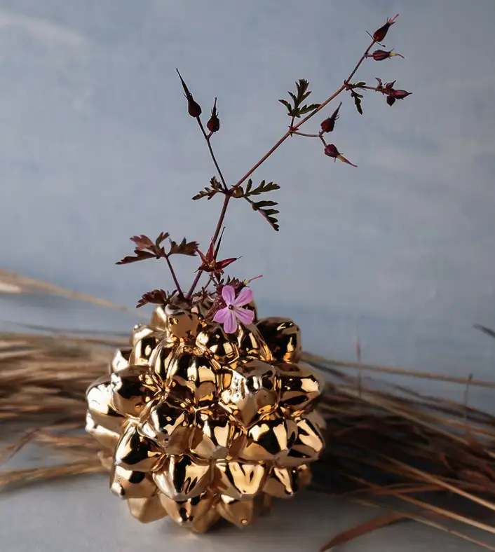 Vase Mini Bota Gold